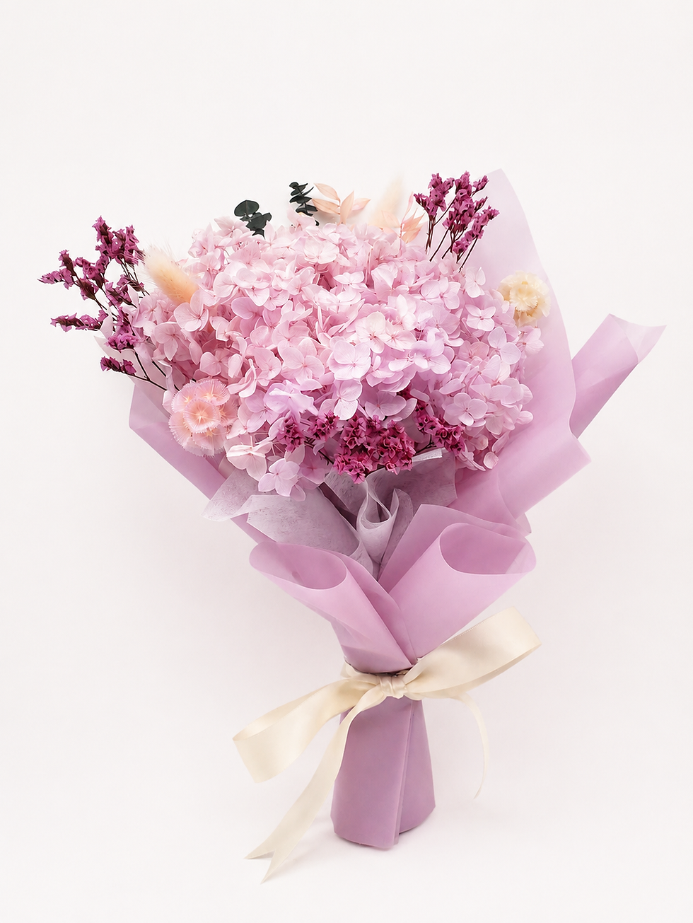 Thumbnail: Light purple / Lilac Hydrangea Flower Bouquet