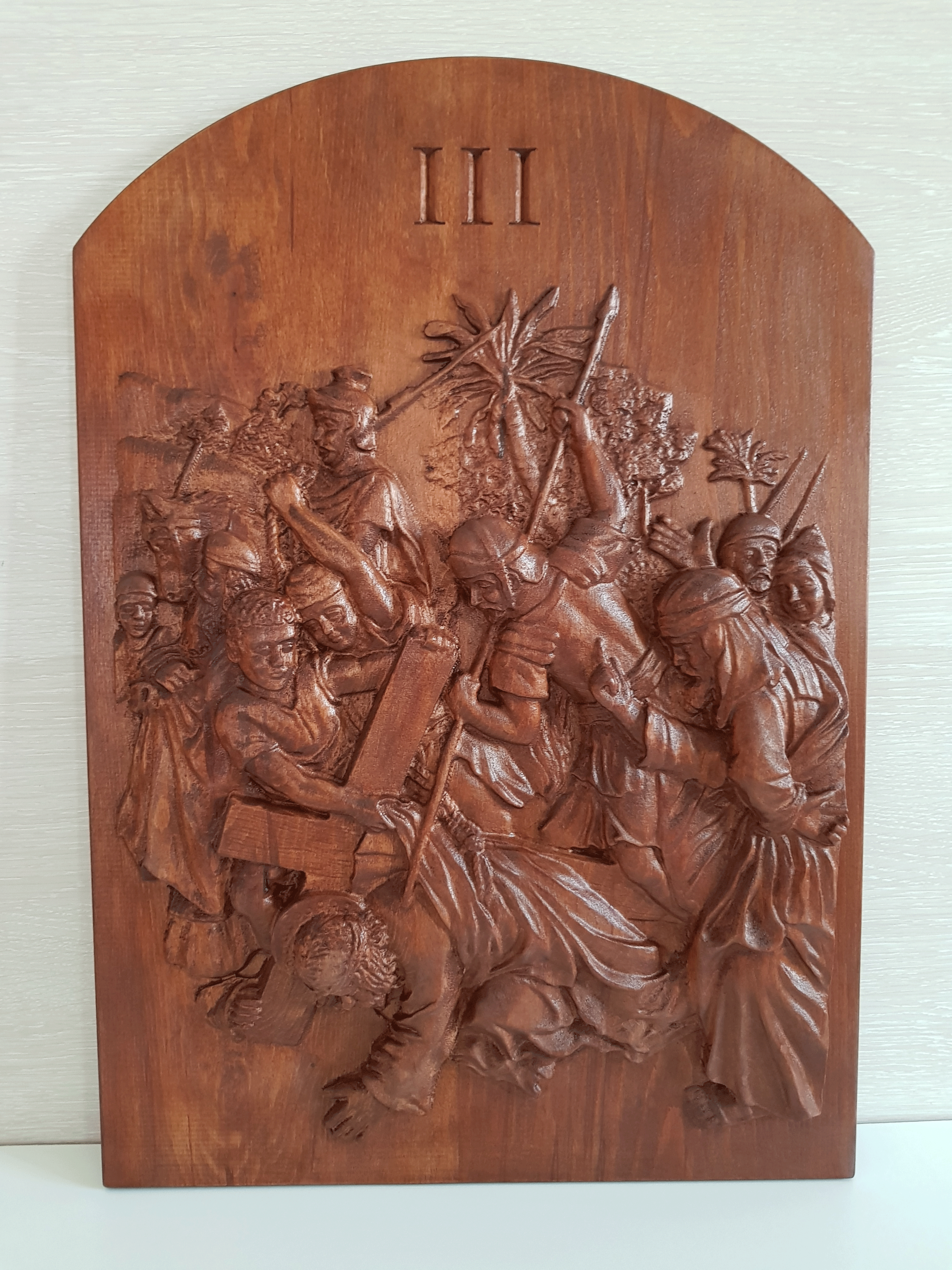 Via Crucis madera talla
