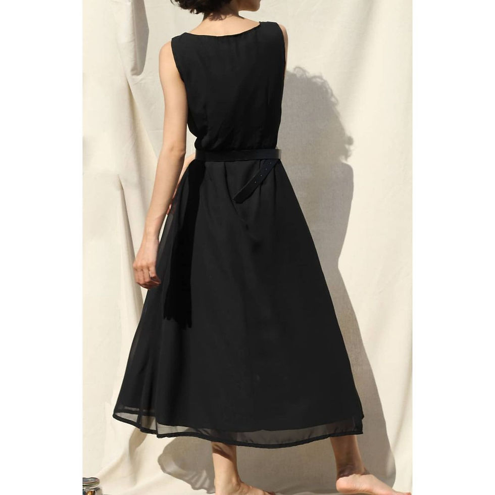 Miniatura: Vestido Preto Tartaruga