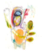 Minions with Opinions, 2010. Mixed media on paper.