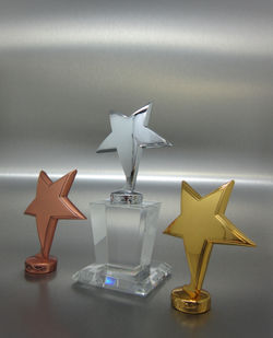 HYP219 CRYSTAL/TRI METAL STARS