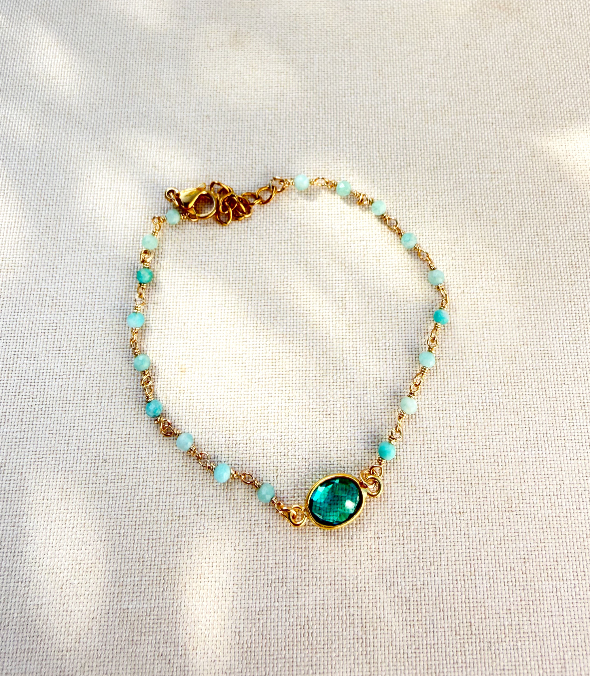 Bracelet Baya - Amazonite et Apatite