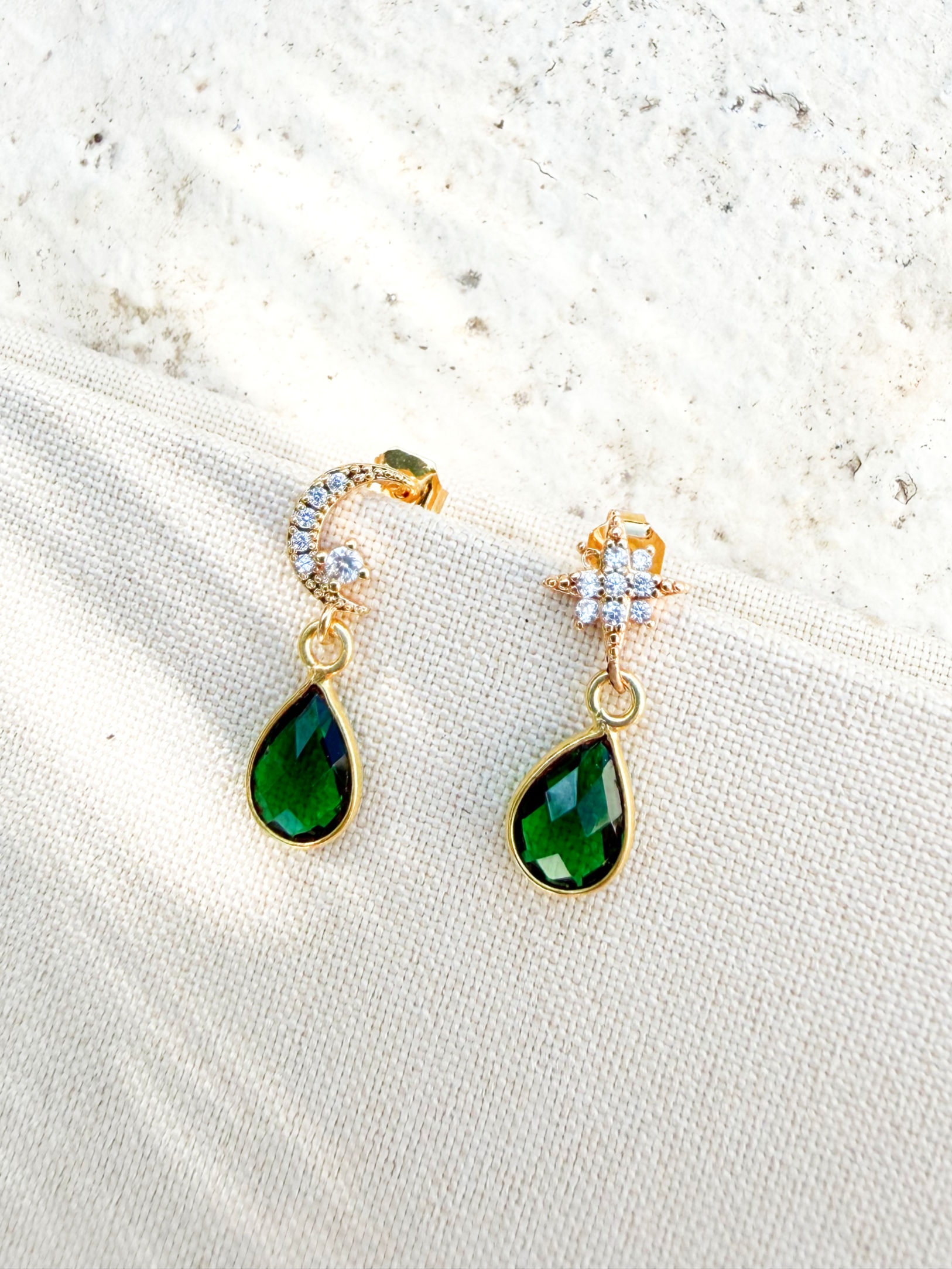 Boucles Bisma - Onyx verte