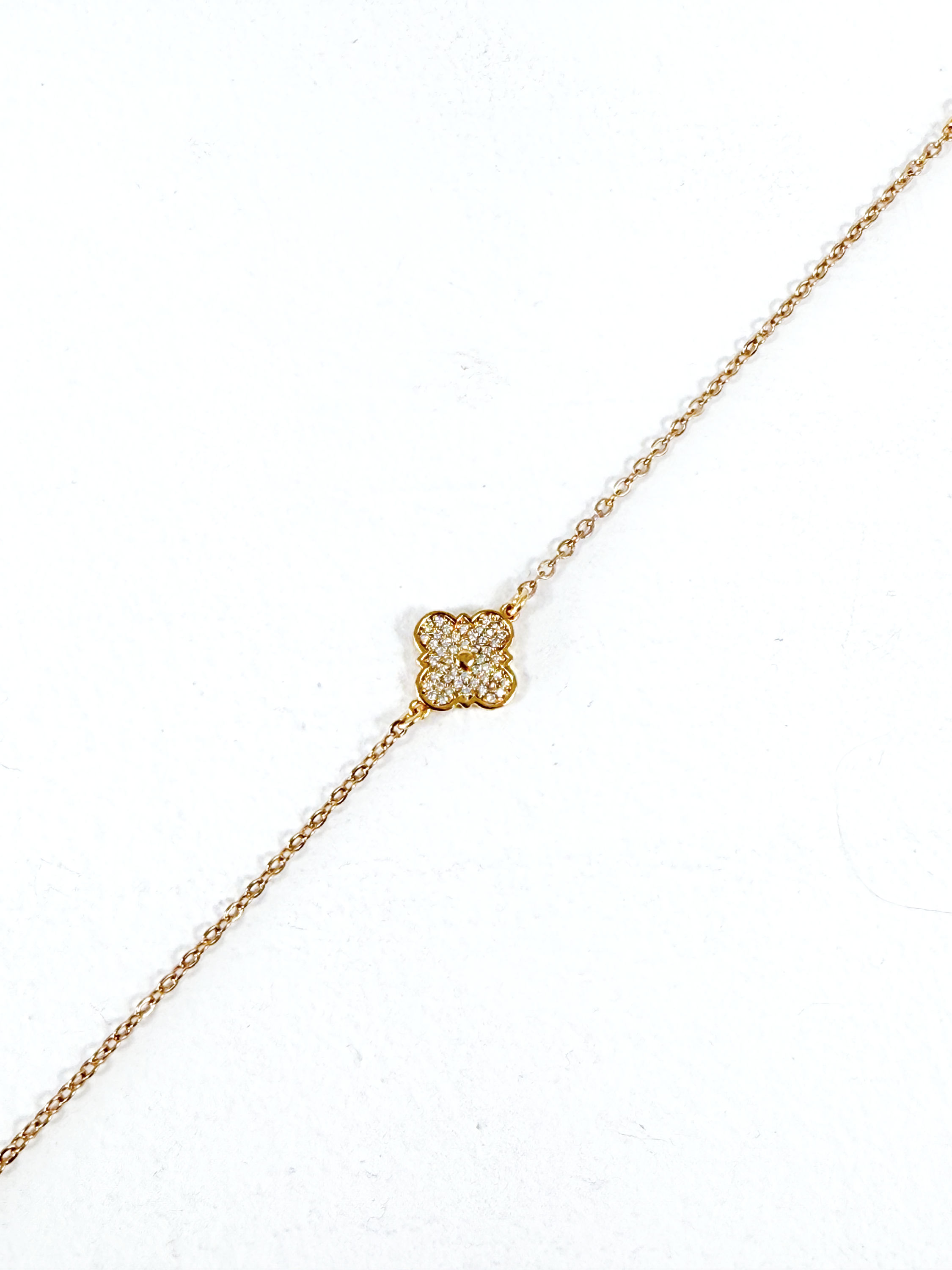 Bracelet Cristal Grand Trèfle