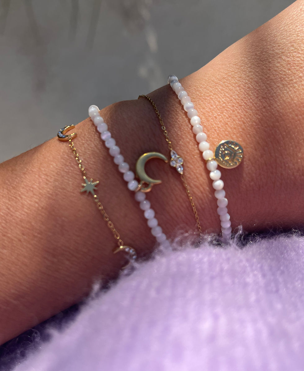 Miniature : Bracelet Nia Nacre Lune