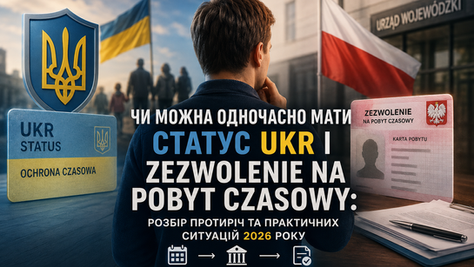 Чи можна одночасно мати статус UKR і zezwolenie na pobyt czasowy: розбір протиріч та практичних ситуацій 2026 року