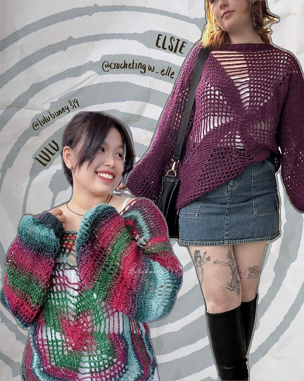 Thumbnail: Alimpuyo Distressed Sweater Crochet Pattern