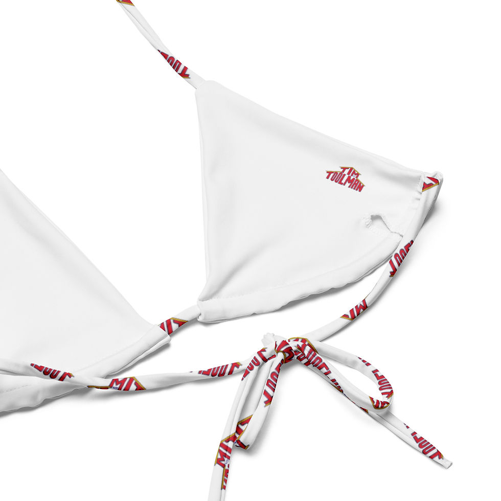 Thumbnail: All-over print recycled string bikini