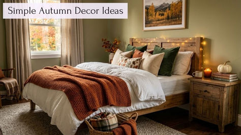13 Simple Autumn Decor Ideas to Refresh Your Bedroom This Season