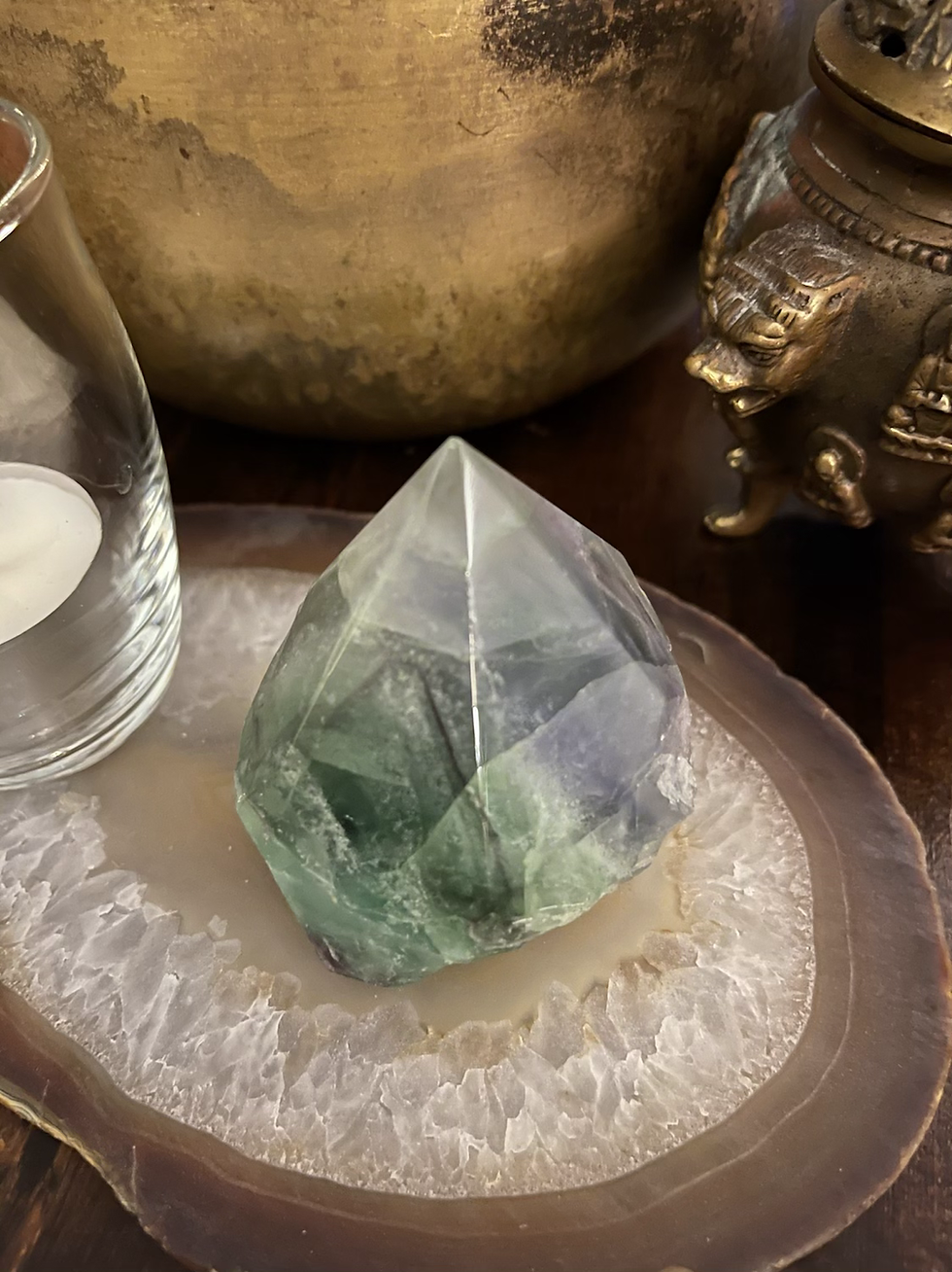 Rainbow Fluorite Point