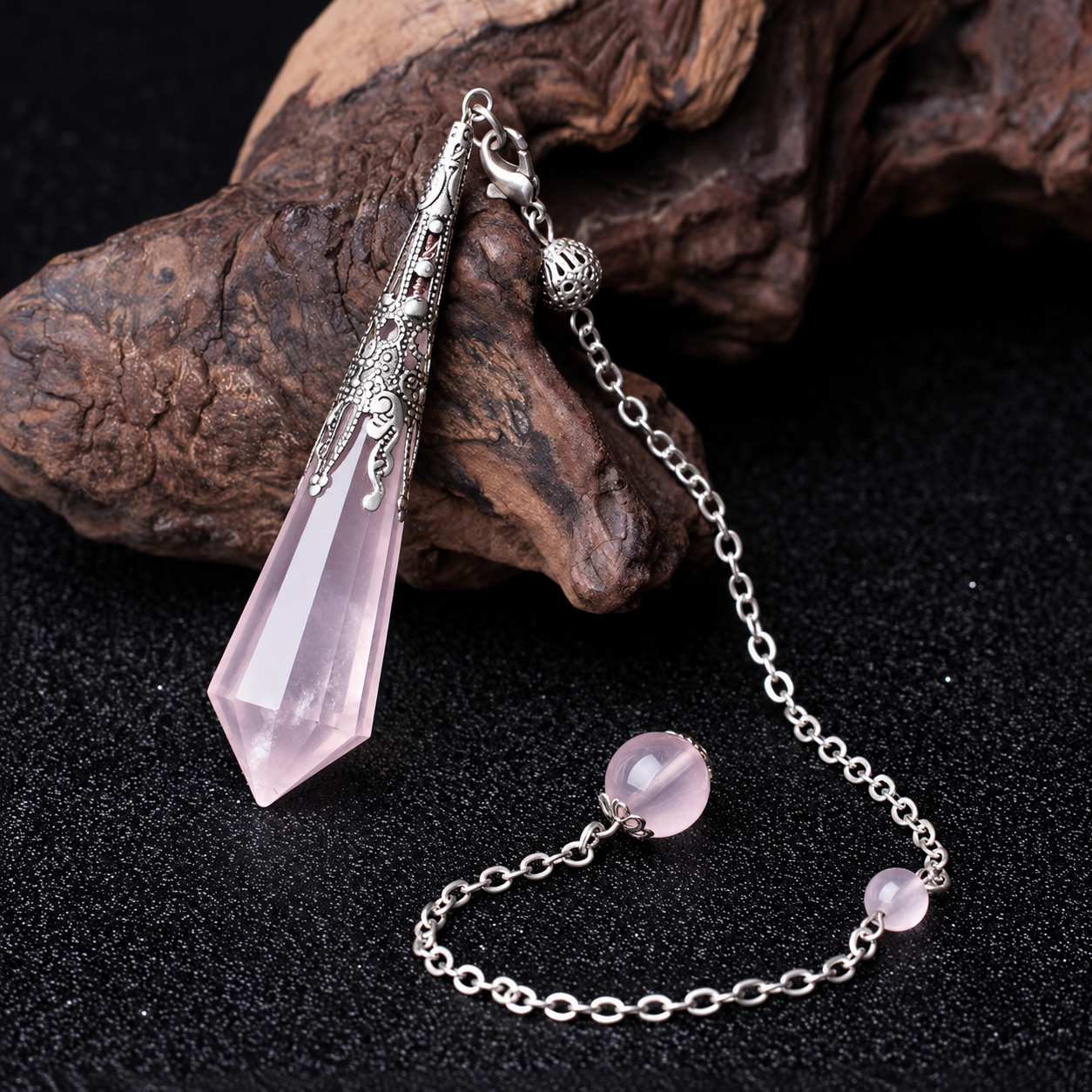 Faceted Polyhedron Crystal Pendulums