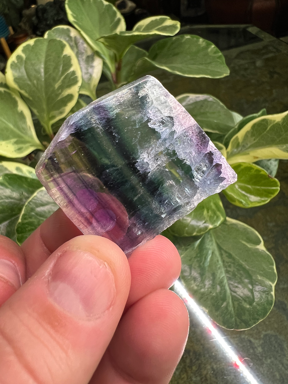 Rainbow Fluorite Slab