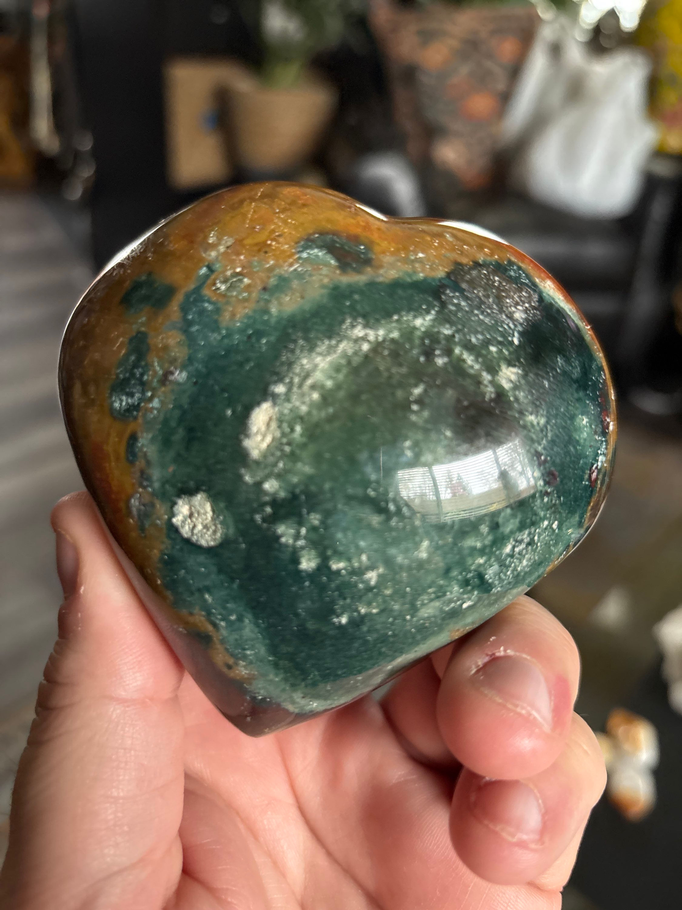 Ocean Jasper Heart