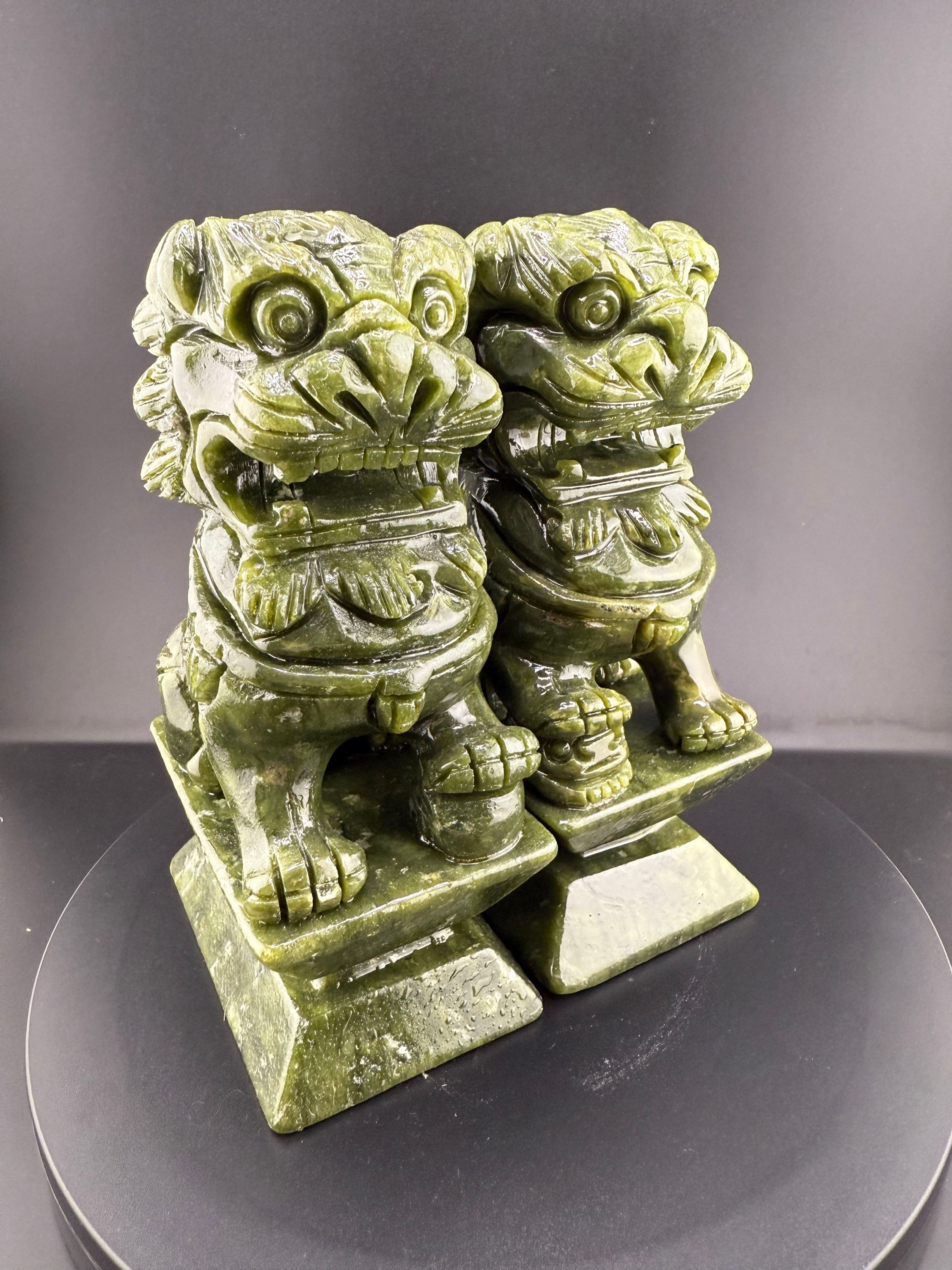 Jade Foo Dog Pair