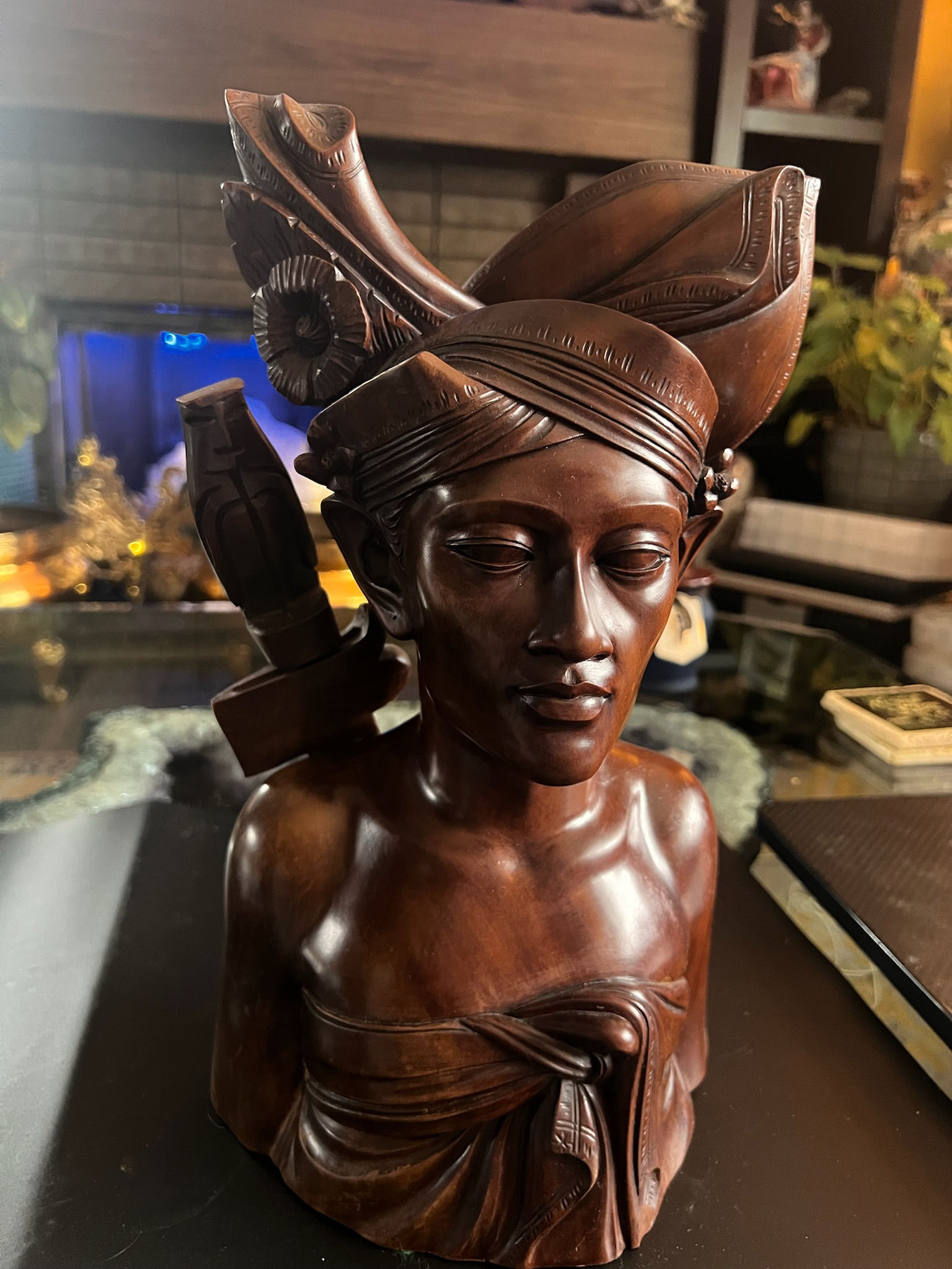 Balinese Wood Bust