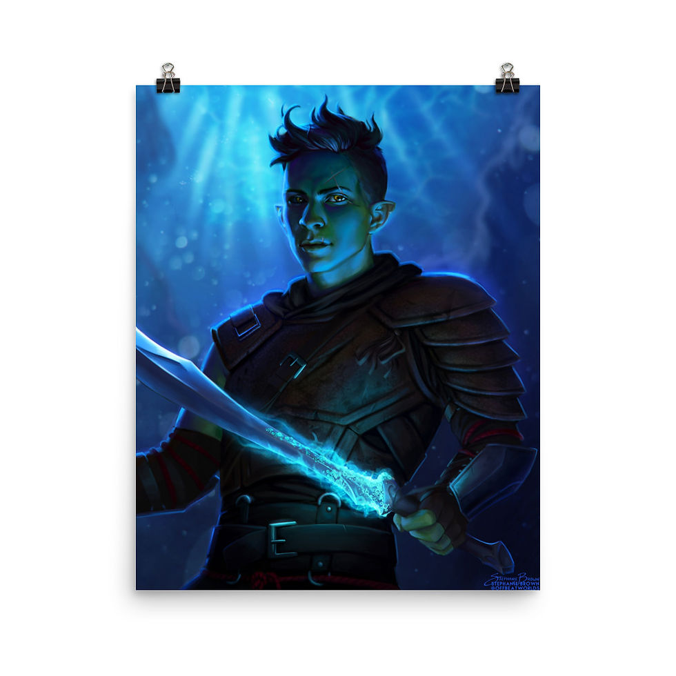 Warlock of the Sea - Lustre Print