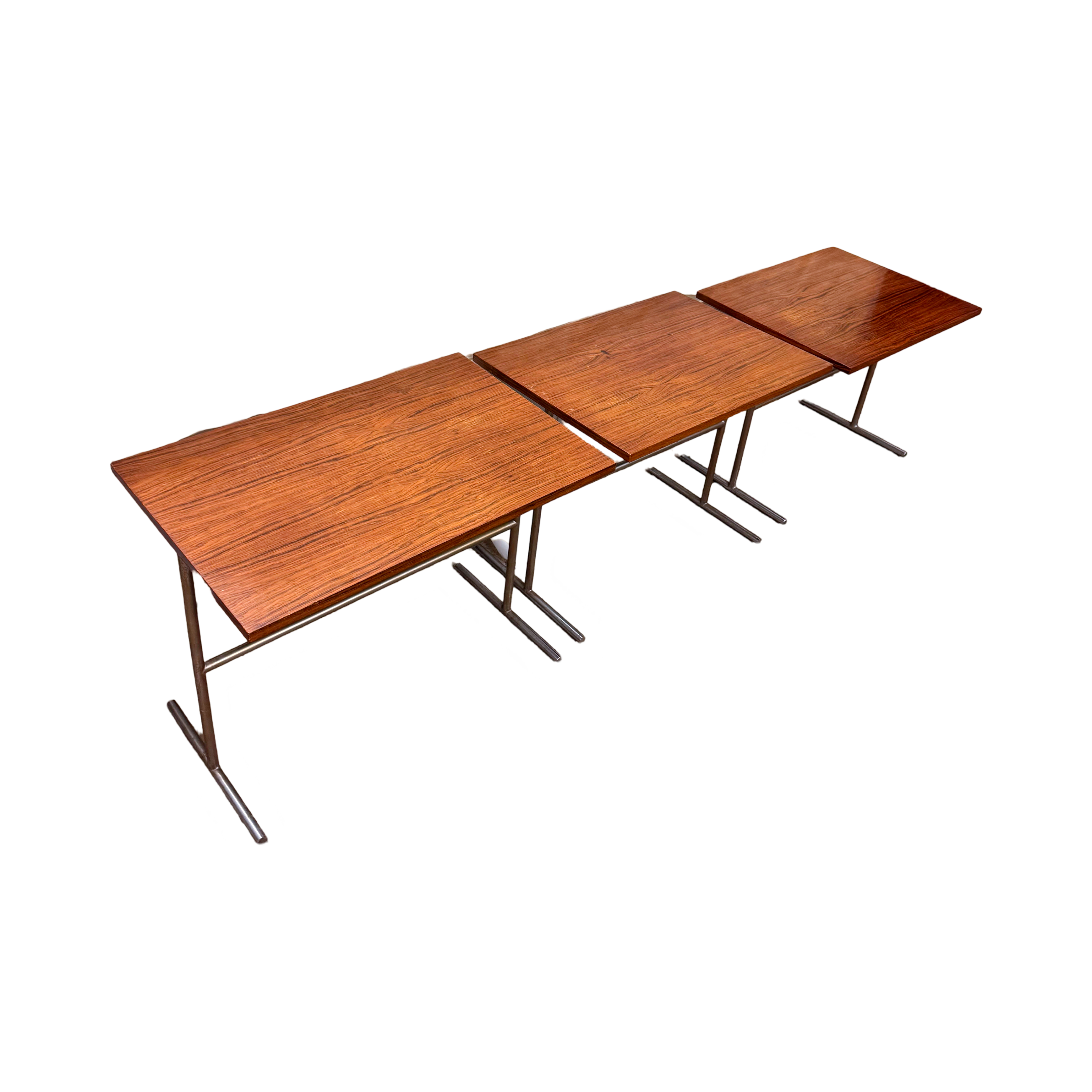 Set of Three Rosewood Veneer Tables by Rincklake van Endert, 1960s