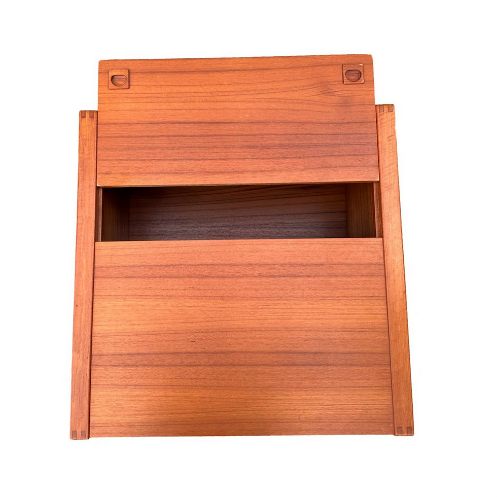 Miniaturbild: Seltenes Vintage-Teakholz Couchtisch/Barwagen, 1970er Jahre