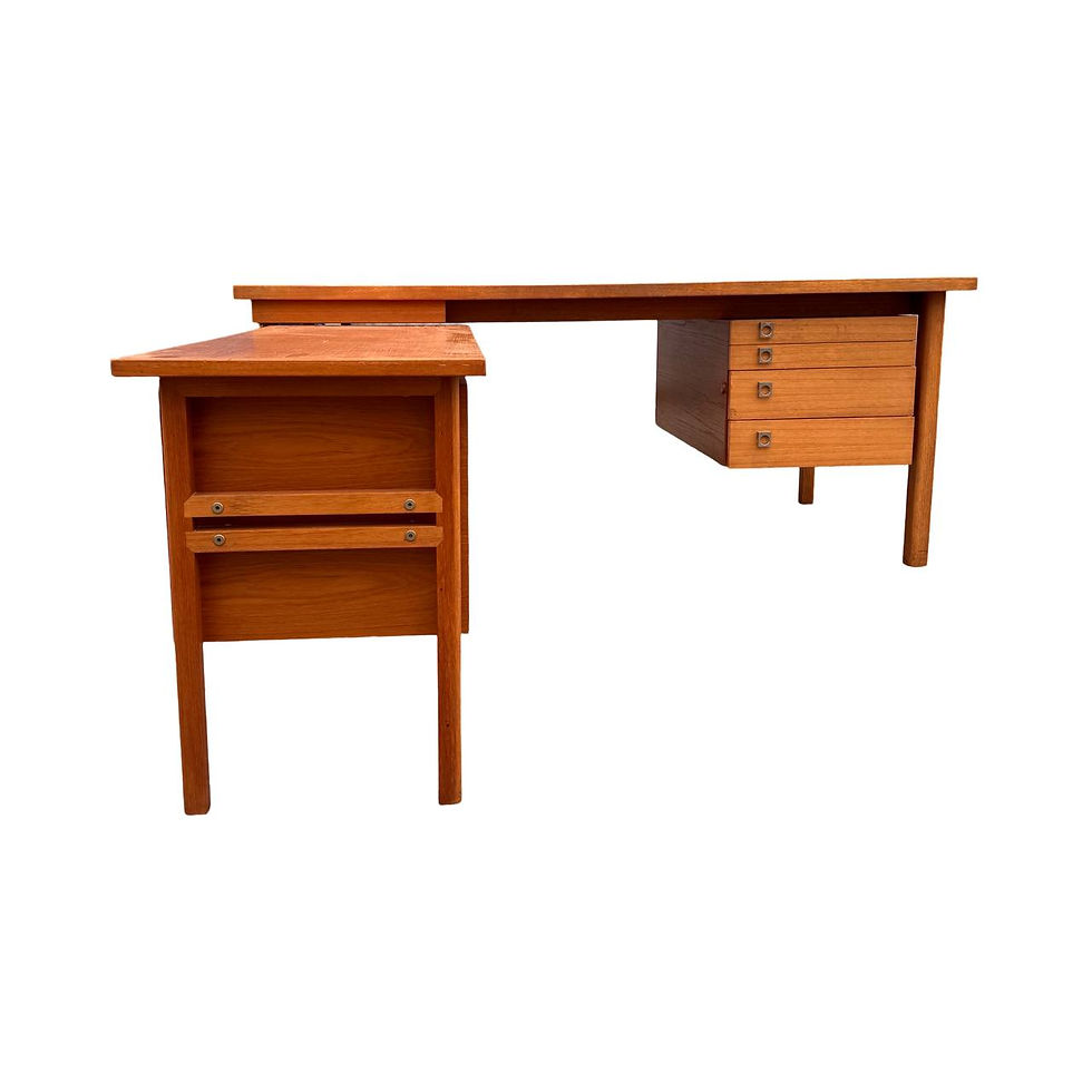 Thumbnail: Rare L-Shaped Vintage Desk by Arne Vodder for Sibast, 1960s
