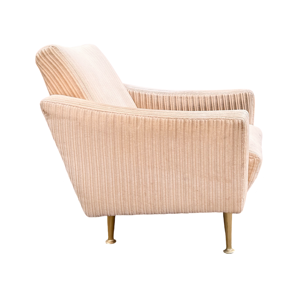 Thumbnail: Pair of Sculptural Italian Armchairs in the Style of Gio Ponti