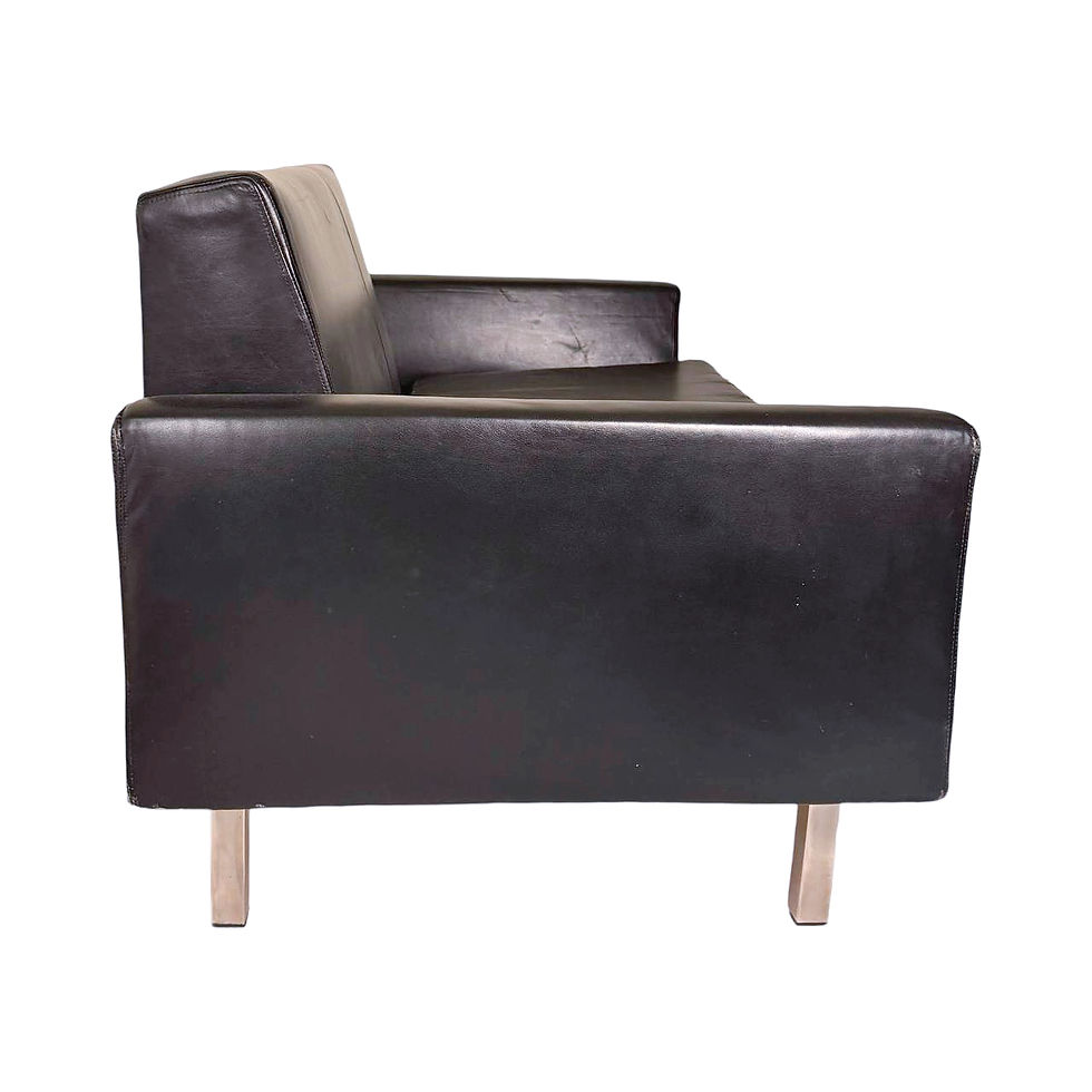 Thumbnail: Theo Ruth for Artifort, Model F410 Furniture Set, 1950s, Black Leather