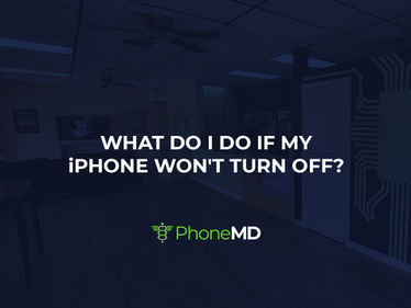 What Do I Do If My iPhone Won't Turn Off?