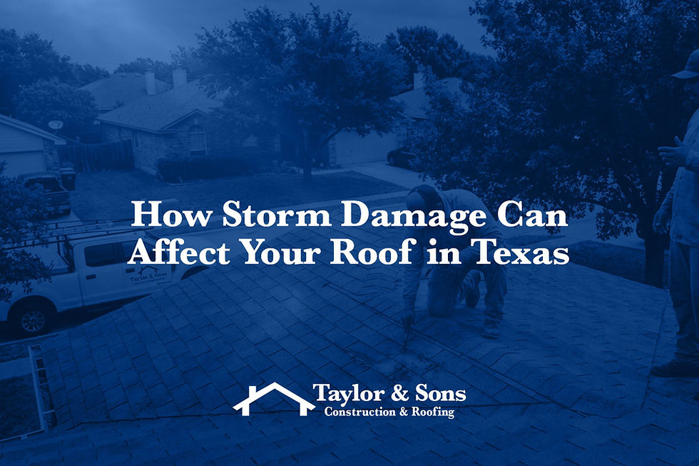 How Storm Damage Can Affect Your Roof in Texas
