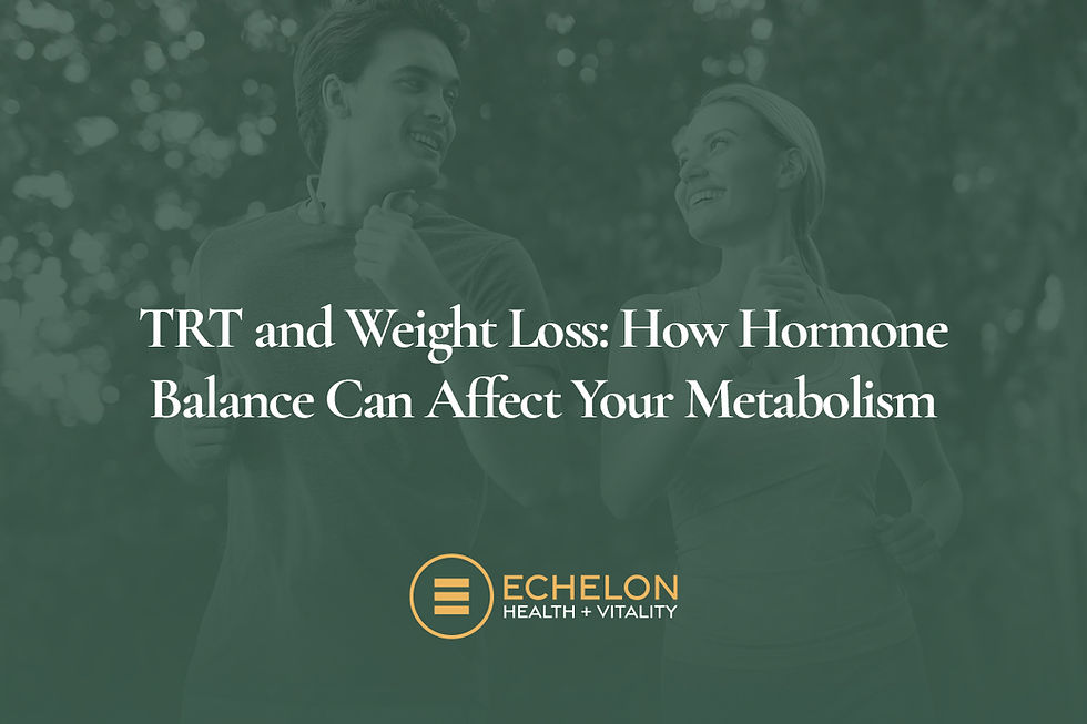 TRT and Weight Loss: How Hormone Balance Can Affect Your Metabolism