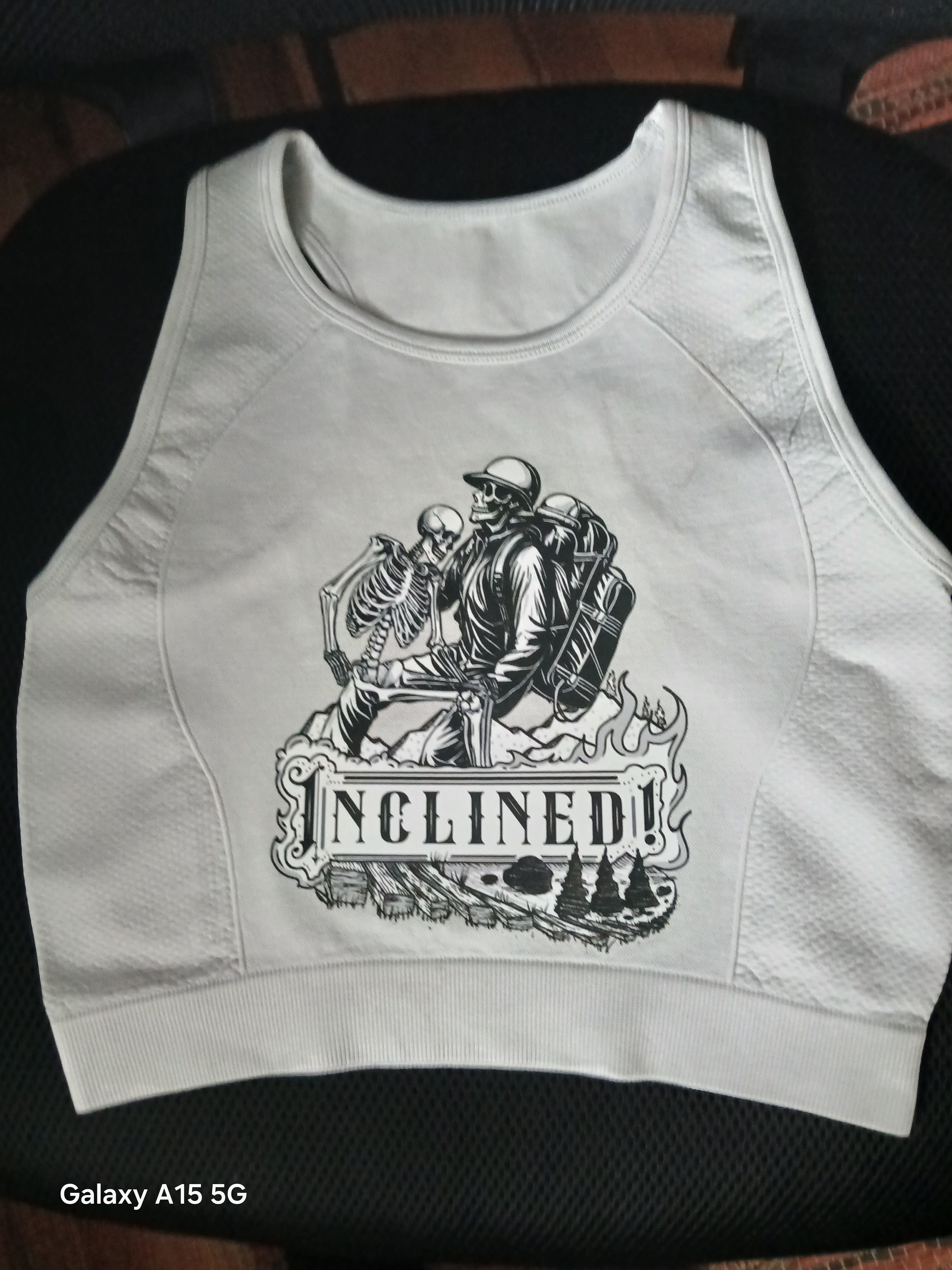 Women's Inclined crop top tribute to the Manitou Springs Incline