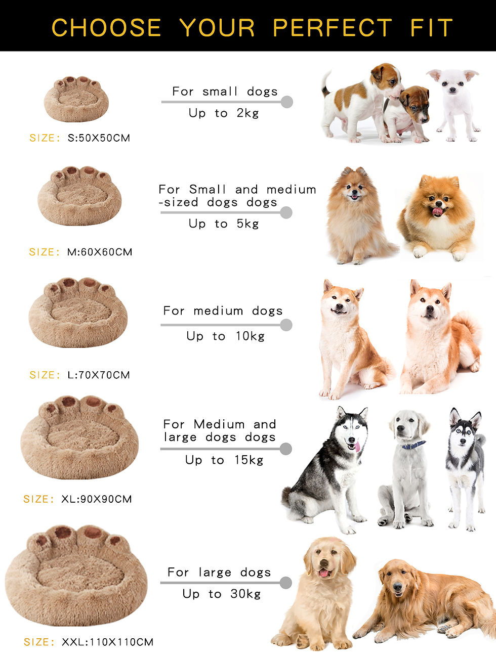 Thumbnail: Fluffy Dog Bed Winter Warm Large Pet Products Small Sofa Baskets Pets Kennel Mat