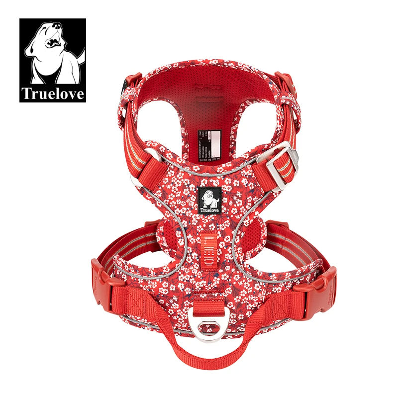 Thumbnail: TRUE LOVE Pet Harness No Pull Nylon Reflective Dog Harness Adjustable Comfortabl