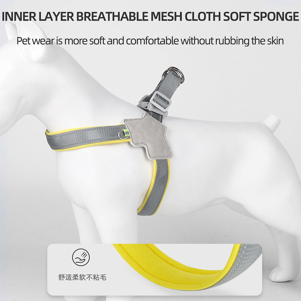 Thumbnail: Reflective Pet Dog Harness For Small Medium Dogs Cat No Pull Vest Harnesses Pupp