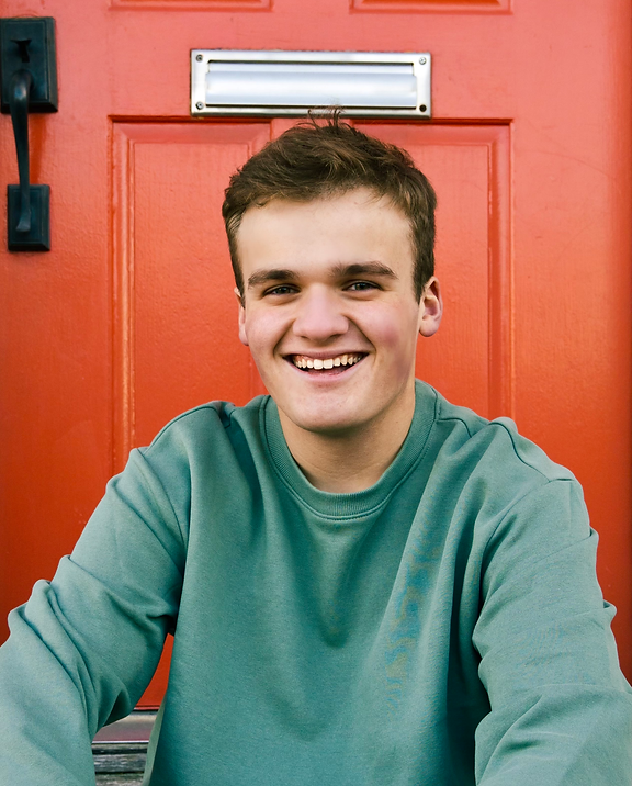 Senior Photo_Dyl_OrangeDoor.HEIC