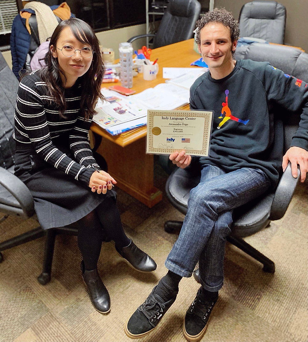 ESL certificate of achievement award private lessons