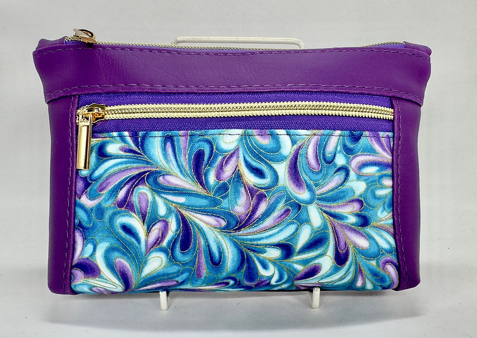Purple and blue swirls