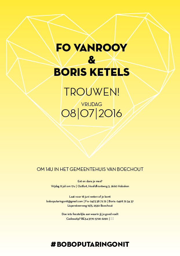 Poster Wedding Invitation