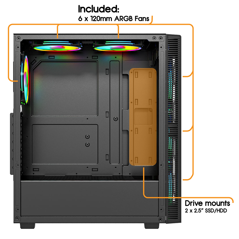 Thumbnail: Vida Sirocco V2 | PC Case | Black