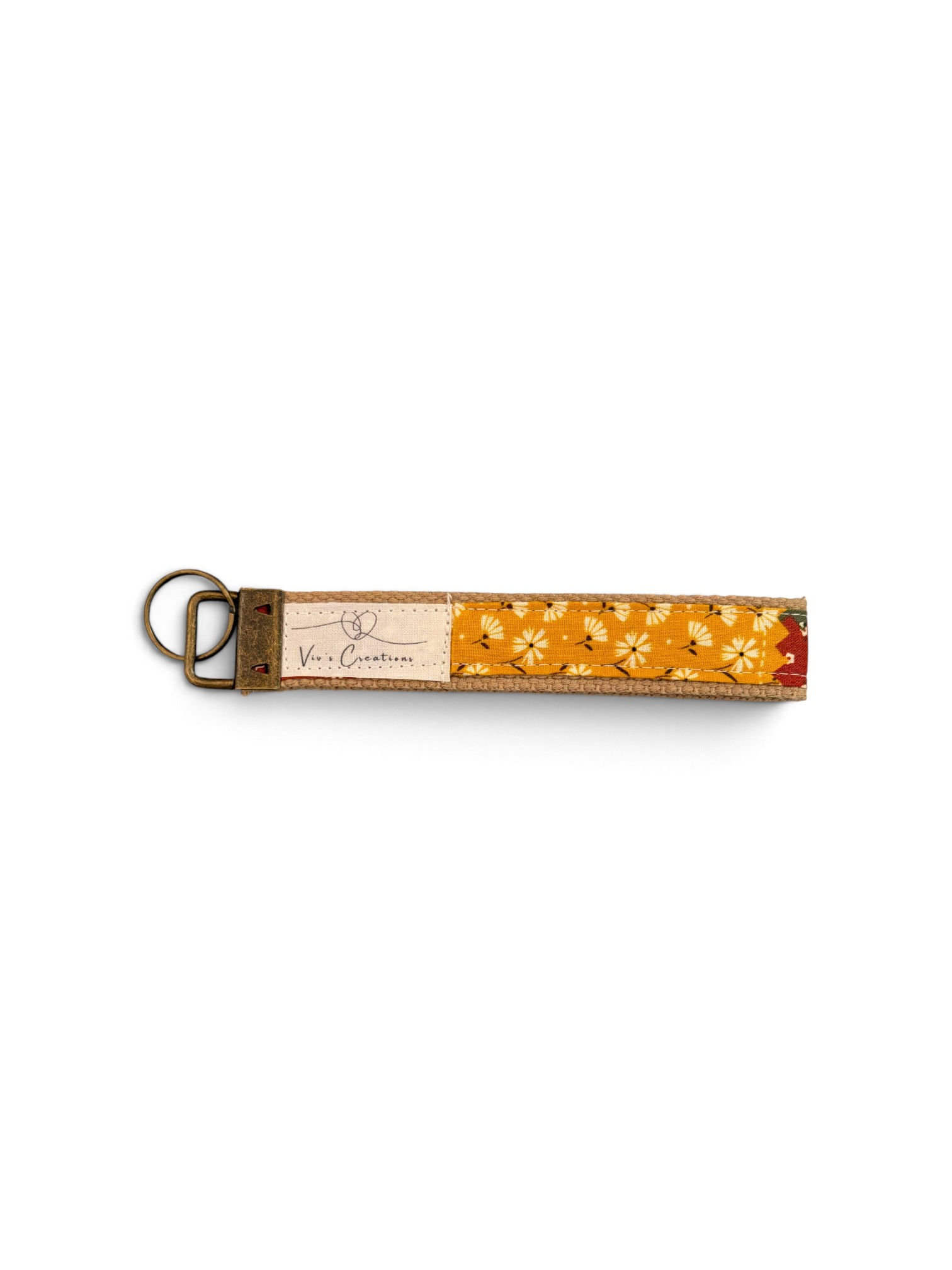 Patchwork Key Chain Wristlet