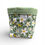 Thumbnail: Green Floral Fabric Basket