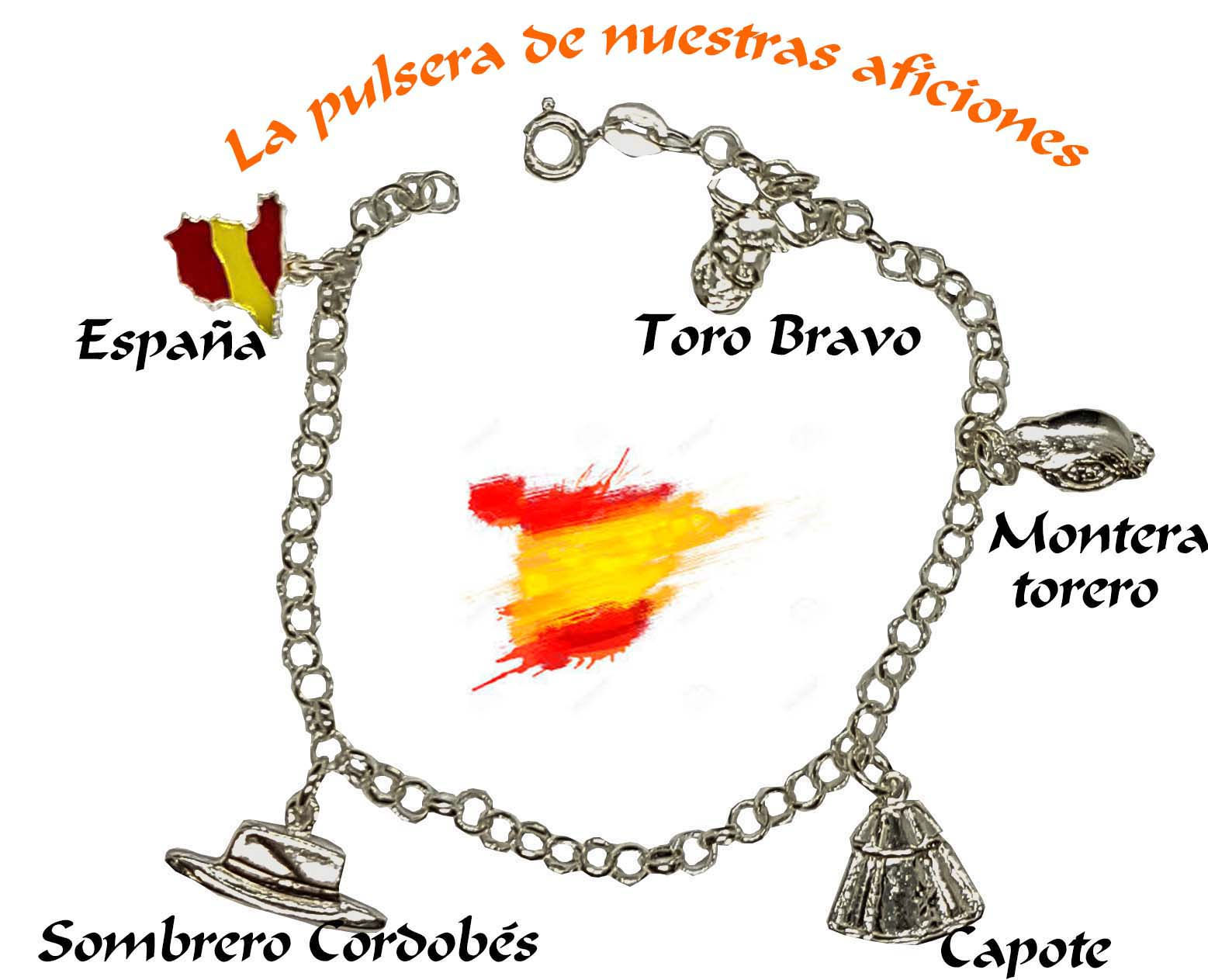 Pulsera taurina en plata de ley