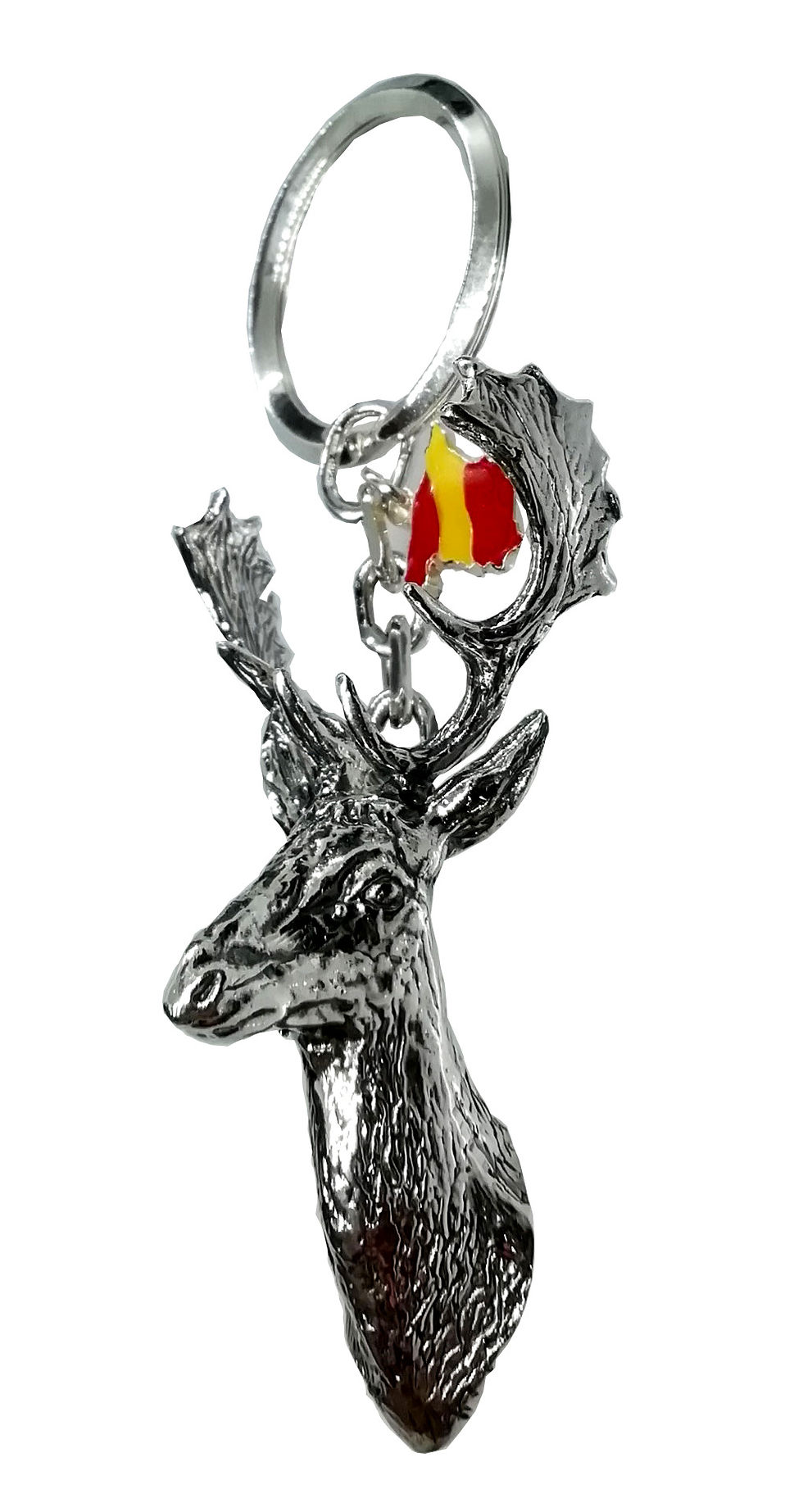Miniatura: Llavero Gamo en Plata de1ª ley