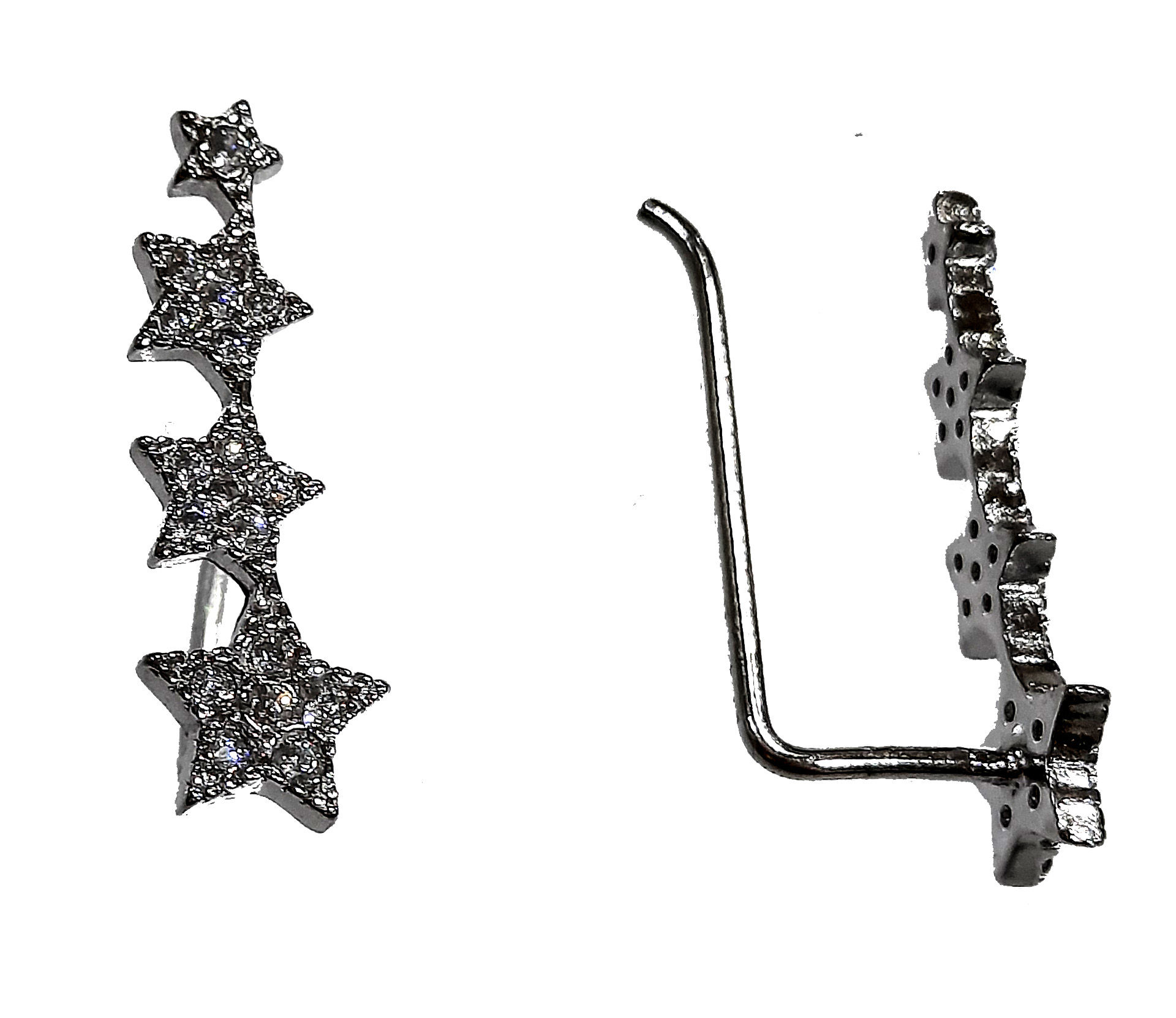 Par de pendientes trepadores