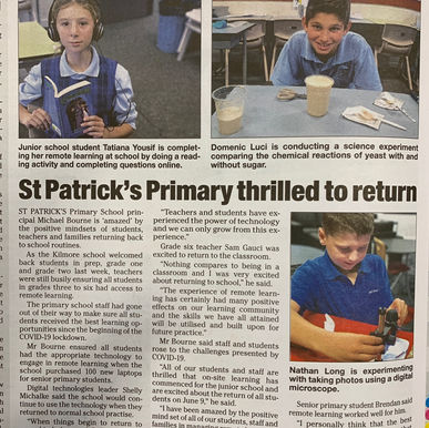 St Pat's in the news