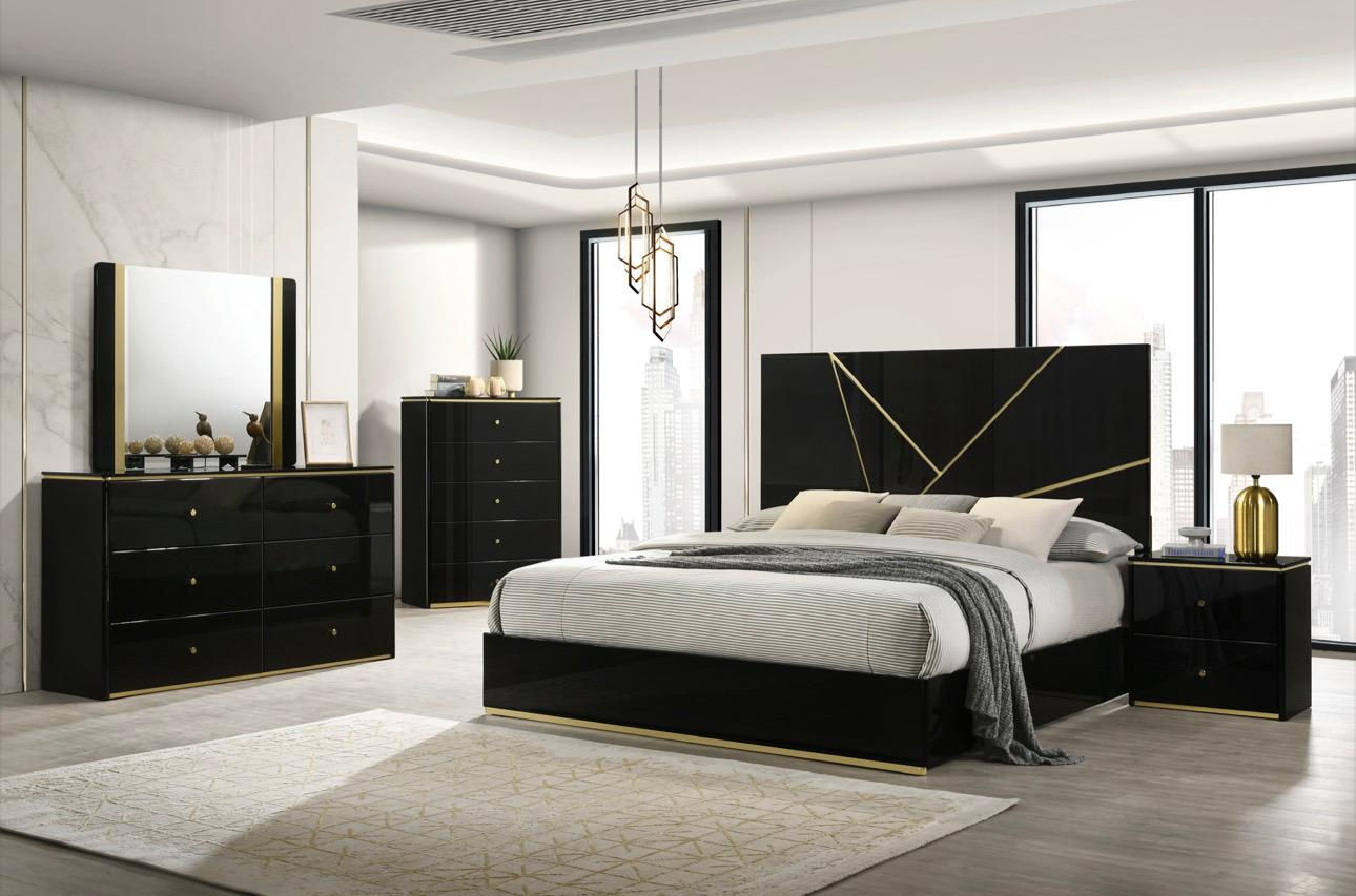 QUEEN BED FRAME - DRESSER - MIRROR - CHEST - NIGHTSTAND