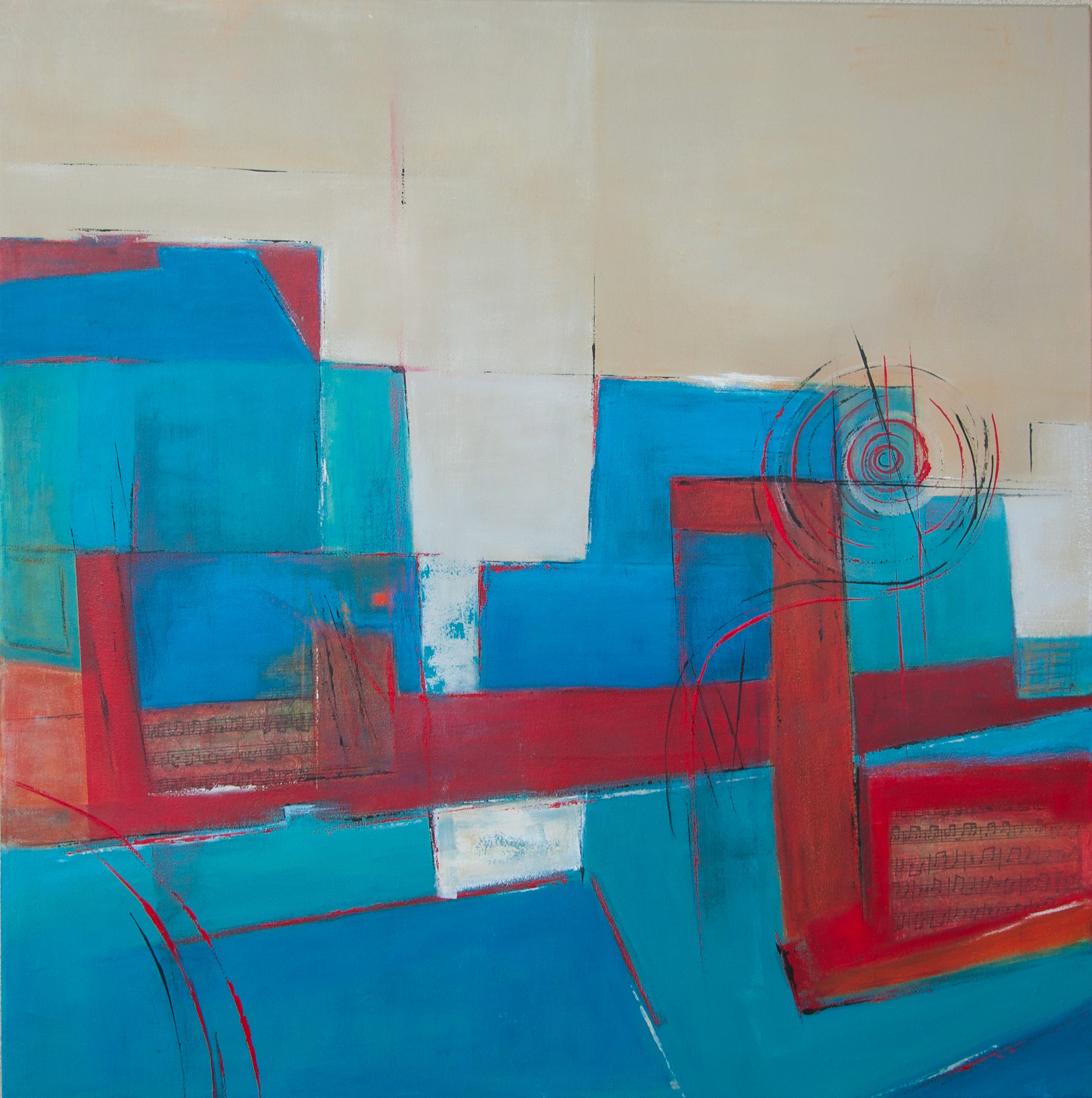 Inquietud de Angeles, 80 x 80, SOLD