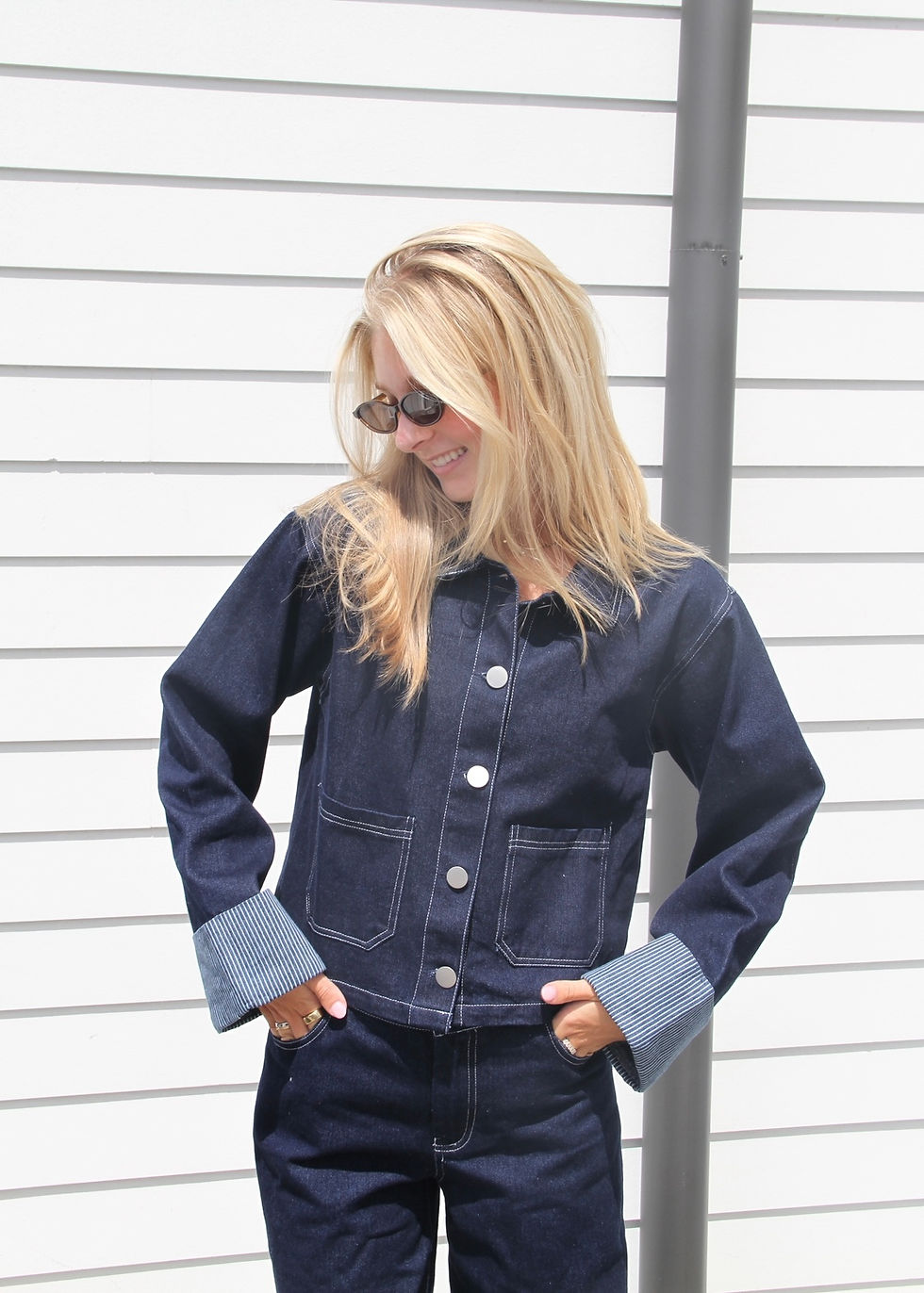 Thumbnail: The Frankie Denim Jacket Top