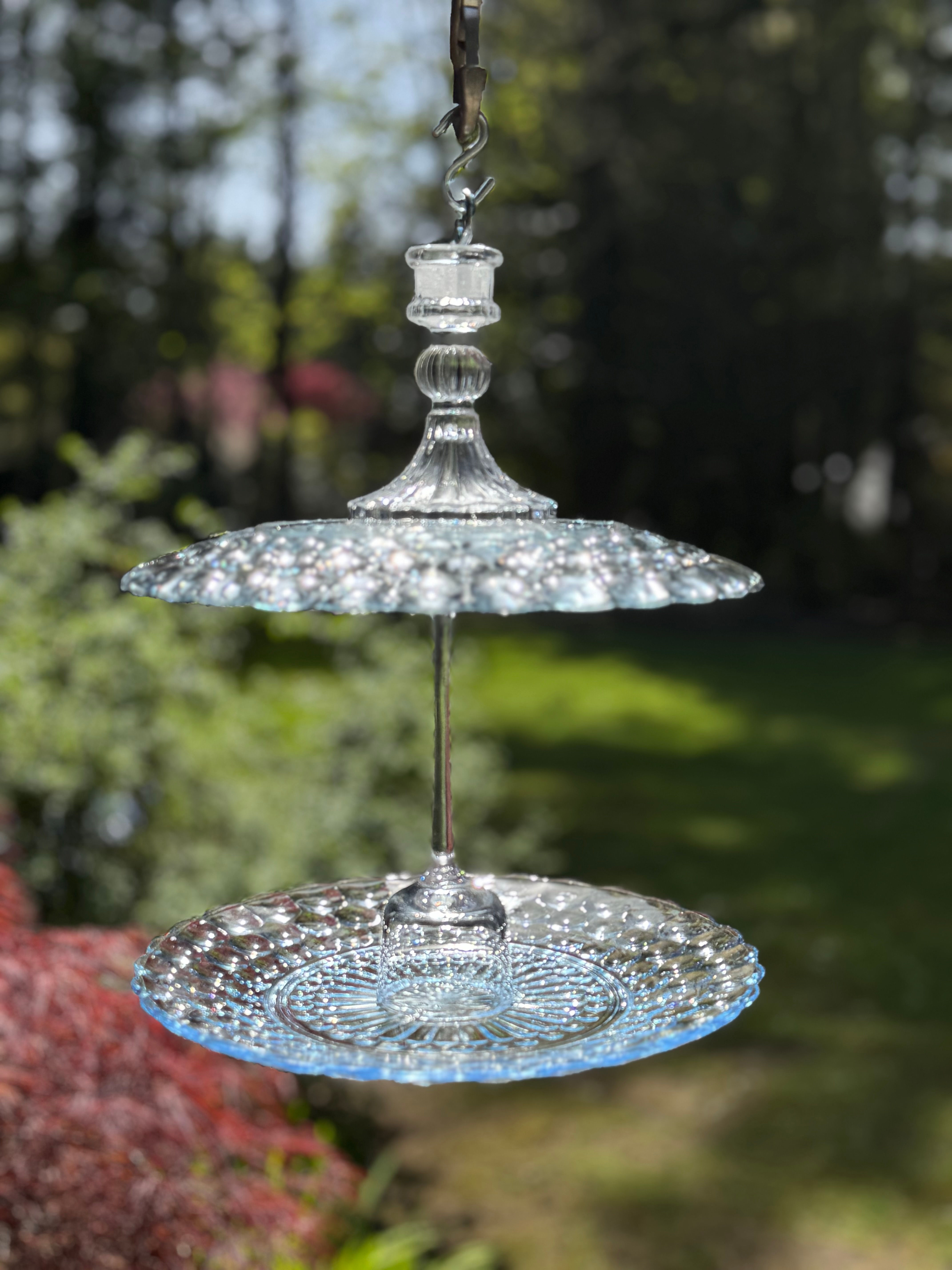 Sapphire Tiered Elegance glass decor