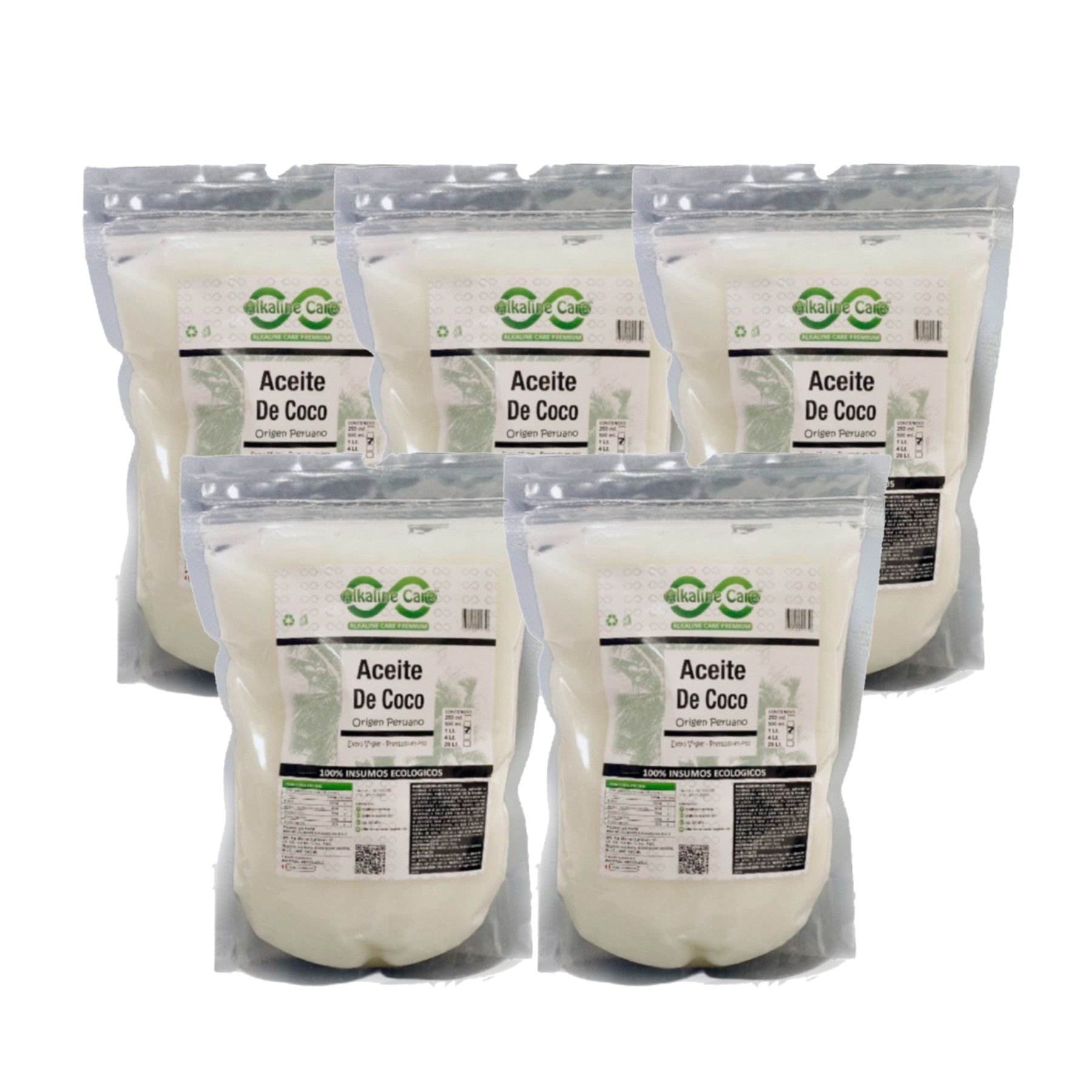 5Lts Sachet Aceite de Coco Orgánico