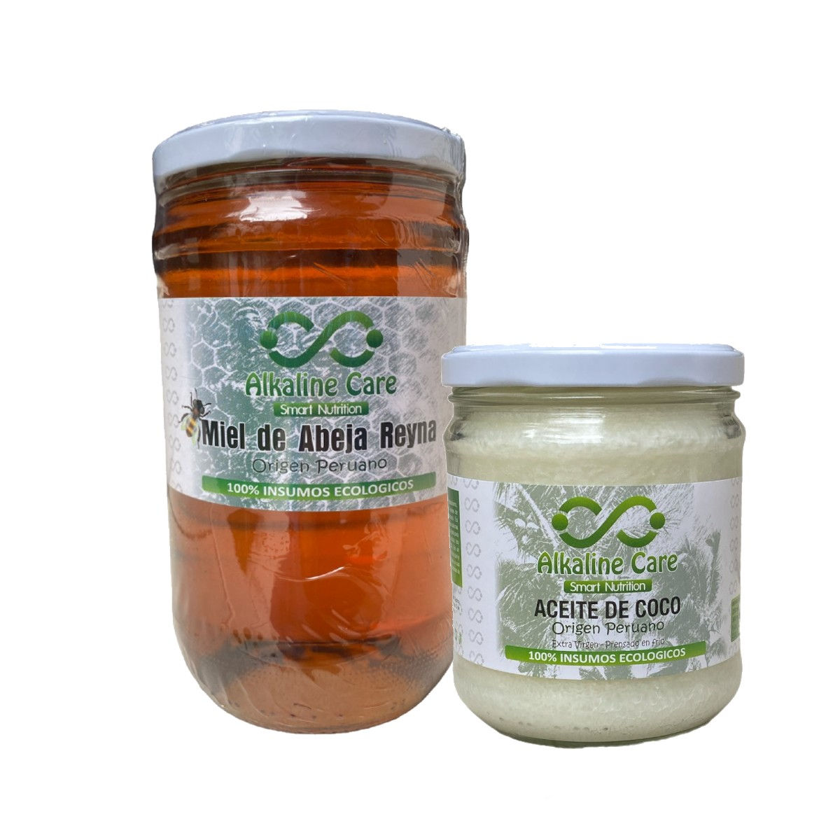 Aceite de Coco 500ml + 1Kg Miel de Abeja