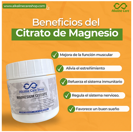 Beneficios del Citrato de Magnesio